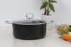 Nồi nhôm chống dính nắp kính 26 cm Delites NDE