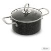 Quánh nhôm chống dính nắp kính 16 cm Sunhouse SMP151 Xanh lá