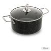 Nồi nhôm chống dính nắp kính 21 cm NDE