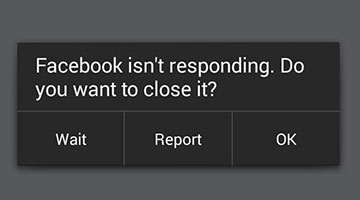 Tại sao máy hay bị tình trạng Facebook hiện không phản hồi?