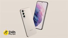  Thông qua kính cường lực cho thấy Galaxy S22 và Galaxy S22 Plus có viền màn hình tứ phía siêu hẹp, đều nhau rất thẩm mỹ 