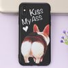 Ốp lưng iPhone X Nhựa dẻo Solid Printing JM JM171113 Kiss my ass Đen