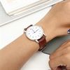Dây da đồng hồ 20 mm vàng hồng G068