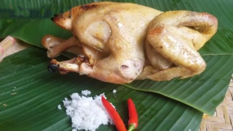 Cách làm gà nướng lá mắc mật thơm lừng mềm ngon đậm đà hương vị