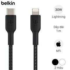  Cáp Type C - Lightning MFI 1m Belkin CAA004 