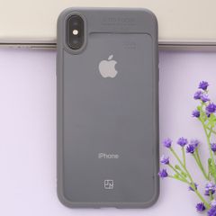 Ốp lưng iPhone X Nhựa cứng viền dẻo Pure III JM Bạc 
