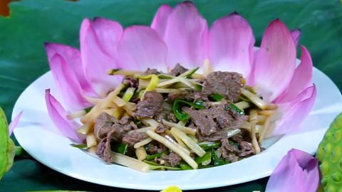 2 cách làm ngó sen xào thịt bò, món ăn thanh đạm cho ngày nắng nóng