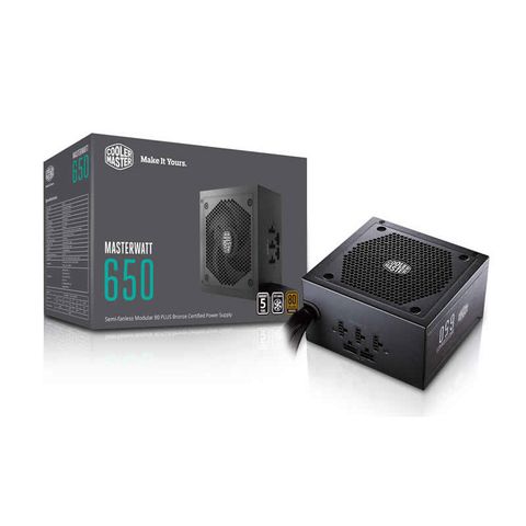 Nguồn Cooler Master MasterWatt 650 - 80 Plus Bronze - Semi Modul