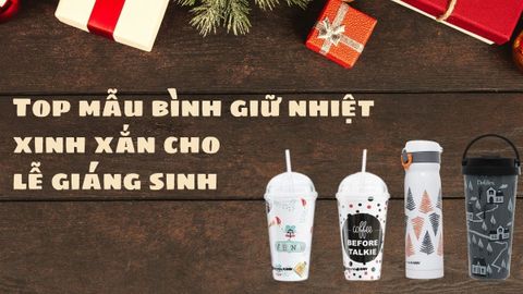 Top 7 mẫu bình, ly giữ nhiệt xinh xắn cho lễ Giáng sinh