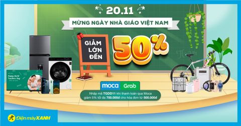 Mừng ngày Nhà Giáo Việt Nam - Giảm lớn đến 50%