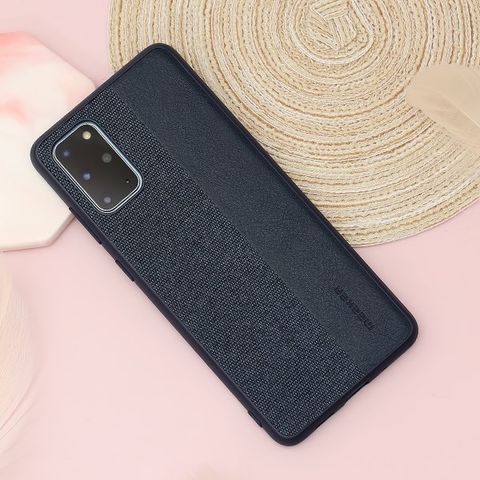 Ốp lưng Galaxy S20+ Nhựa cứng viền dẻo Leather case LE206 MEEKER Navy