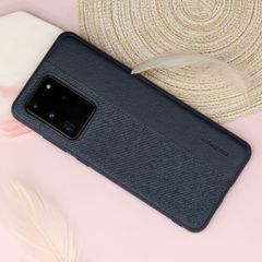  Ốp lưng Galaxy S20 Ultra Nhựa cứng viền dẻo Leather case LE206 MEEKER Navy 