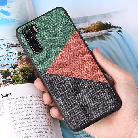 Ốp lưng OPPO A91 nhựa cứng viền dẻo RAINCOLOR JM RAINCOLOR Xanh
