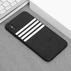  Ốp lưng iPhone Xs Max nhựa cứng viền dẻo PU Sport OSMIA Xám 