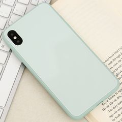  Ốp lưng iPhone Xs Max nhựa cứng viền dẻo Tempered Glass silk OSMIA Beryl 