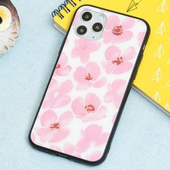  Ốp lưng iPhone 11 Pro nhựa cứng viền dẻo Tempered Glass Printing OSMIA CKAC498 Anh Đào 