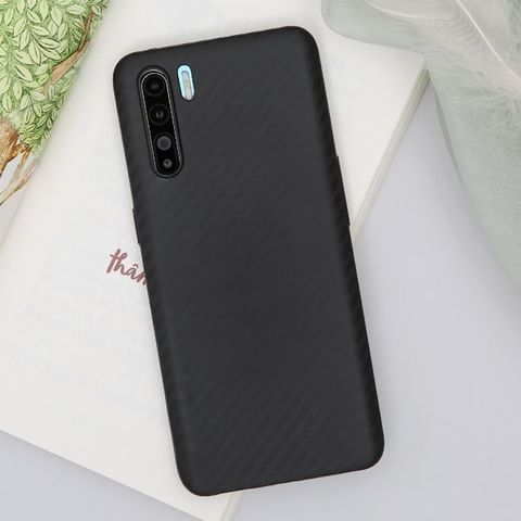 Ốp lưng Oppo Reno3 nhựa dẻo Carbon Fibre TPU COSANO Đen