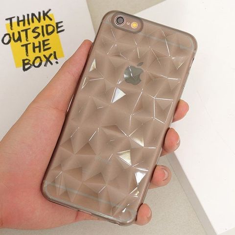 Ốp lưng iPhone 6/6s+ Nhựa dẻo Diamond TPU JM Đen