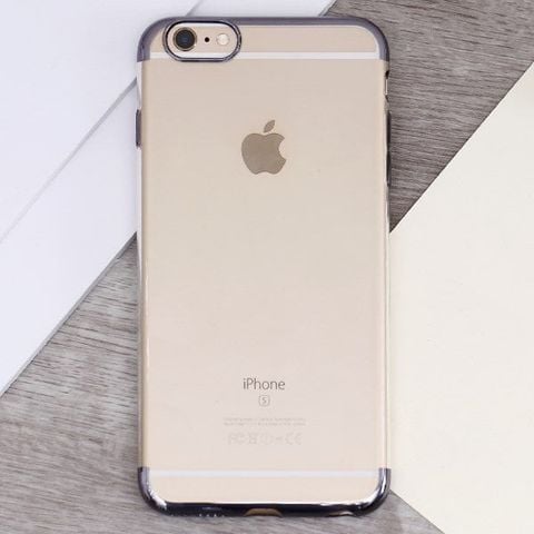 Ốp lưng iPhone 6 Plus - 6S Plus nhựa dẻo Electroplate T&B OSMIA Đen