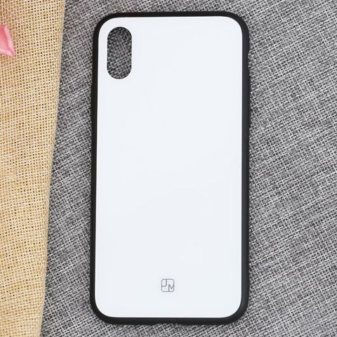 Ốp lưng iPhone X/XS Nhựa dẻo Glass Duo JM trắng