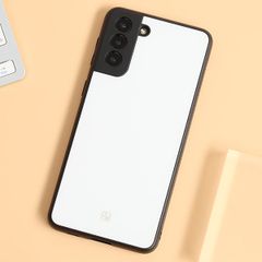  Ốp lưng Galaxy S21+ Nhựa dẻo Glass Duo JM Trắng 