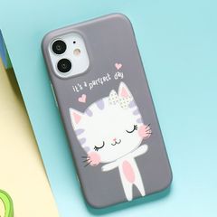  Ốp lưng iPhone 12 Mini Nhựa dẻo IMD Printing MEEKER CN1103 Mèo 