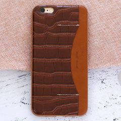  Ốp lưng iPhone 6 Plus - 6S Plus Nhựa dẻo PU Conn JM Nâu 