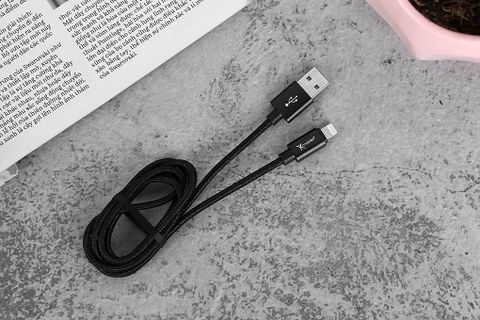 Cáp Lightning 1m Xmobile Spanker B 2 Đen