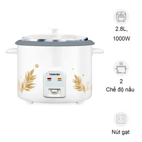 Nồi cơm điện cơ nắp rời 2,8L Toshiba RC-28MH1PV