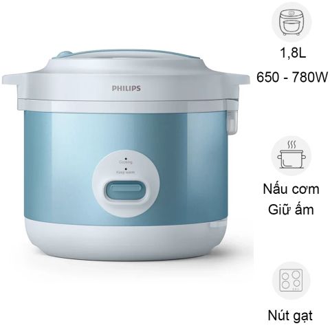 Nồi Cơm Nắp Gài Philips HD3008 1.8 Lít