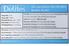  Nồi lẩu điện Delites NL001 
