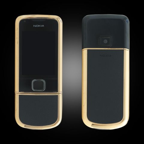 Nokia 8800 Vàng Hồng Da Đen Chính Hãng