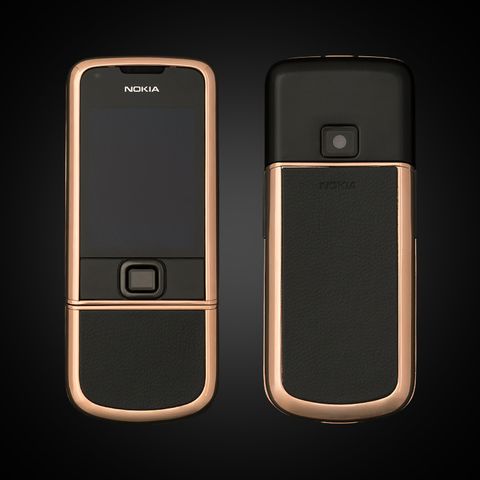 Nokia 8800 Vàng hồng da nâu full đá