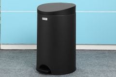  Thùng rác inox 12 lít Fitis RPS1-903 đen 