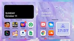  Cùng xài iOS 14, cùng xài widget nhưng của tôi tàng hình được còn của bạn thì không 