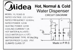  Máy nước nóng lạnh Midea YL1836S-B 