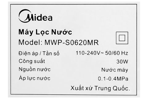 Máy lọc nước RO Midea MWP-S0620MR 6 lõi