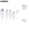 Cáp 3 đầu 3 Micro 1 Type-C 1.3 m Samsung MN930G