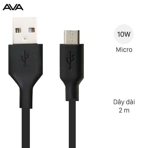 Cáp Micro 2m AVA DS454 Đen