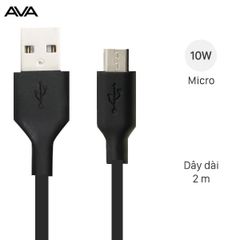  Cáp Micro 2m AVA DS454 Đen 
