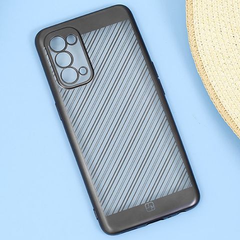 Ốp lưng Oppo Reno 5 Nhựa dẻo Meteori JM Đen