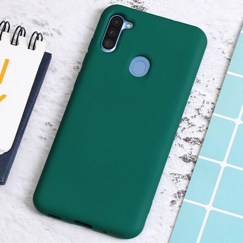 Ốp lưng Galaxy A11 Nhựa dẻo Artifical silicon MEEKER Xanh Teal