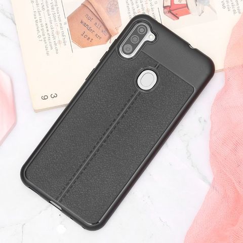 Ốp lưng Galaxy A11 nhựa dẻo Auto Focus TPU COSANO Đen