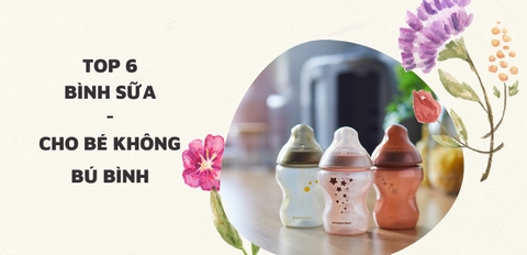 Top 6 thương hiệu bình sữa cho bé không chịu bú bình được tin dùng nhiều nhất