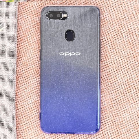 Ốp lưng Oppo F9 nhựa dẻo bling-bling OSMIA Dark blue