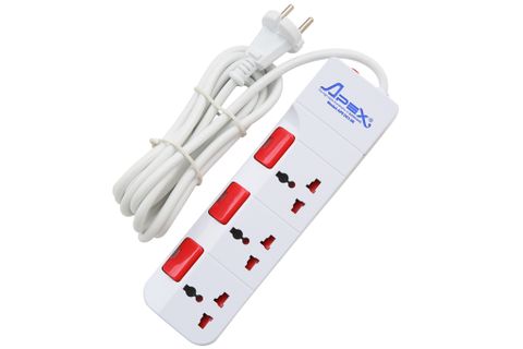 Ổ cắm điện Apex 3 lỗ 2.5m APE OC1-3R