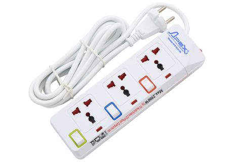 Ổ cắm điện Apex 3 lỗ 2.5m APE OC2-3R