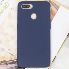  Ốp lưng Oppo A7 Nhựa dẻo Carbon Fibre TPU COSANO xanh navy 
