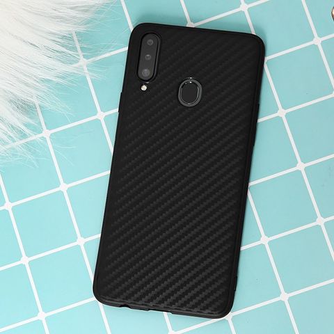 Ốp lưng Galaxy A20S Nhựa dẻo CARBON TPU(VIELLA) JM TPU Đen