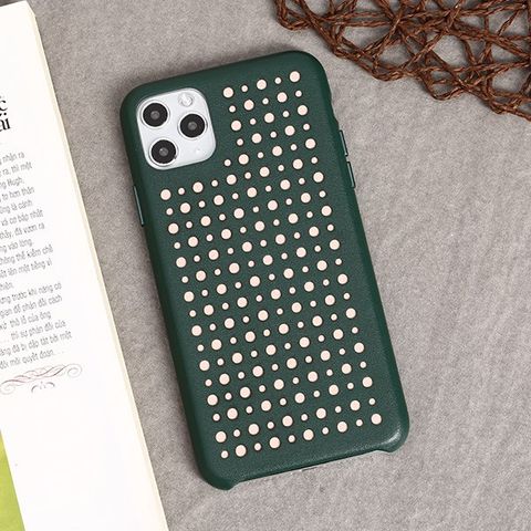 Ốp lưng iPhone 11 Pro Max nhựa dẻo Color Hole PU COSANO Xanh lá